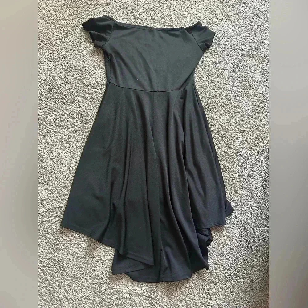 Cute women's black dress.